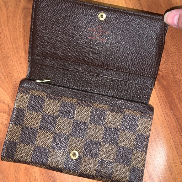 Authentic Louis Vuitton Damier Ebene Porte-Monnaie Tresor Wallet - Picture 6 of 16